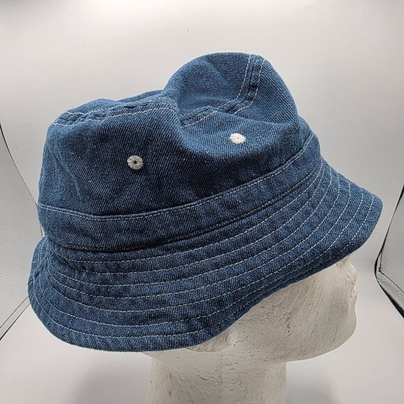 Urban Outfitters UO-76 Womens Denim Blue Bucket Hat Casual Retro Y2k Athleisure - Picture 4 of 8